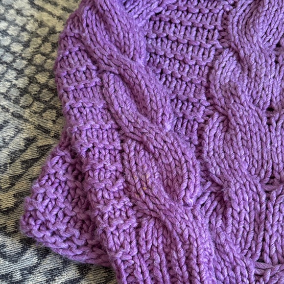Ulla Johnson Lavender Cable Knit Sweater in alpaca wool - Picture 2 of 4